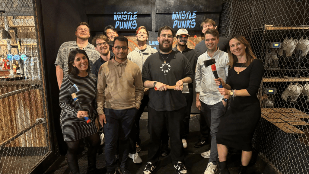 Axe Throwing in London during Level Up Week 2024